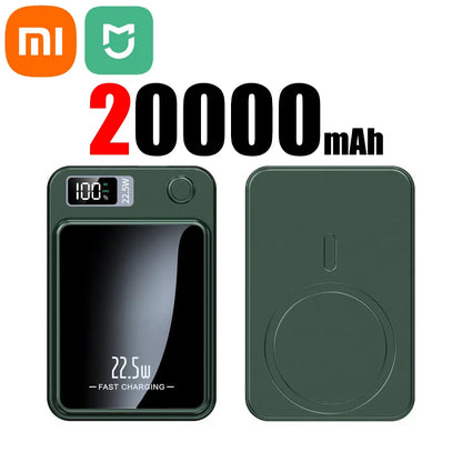 VoltZen - Externe Magnetische Drahtlose Batterie | Drahtlose Powerbank | Kompatibel mit MagSafe