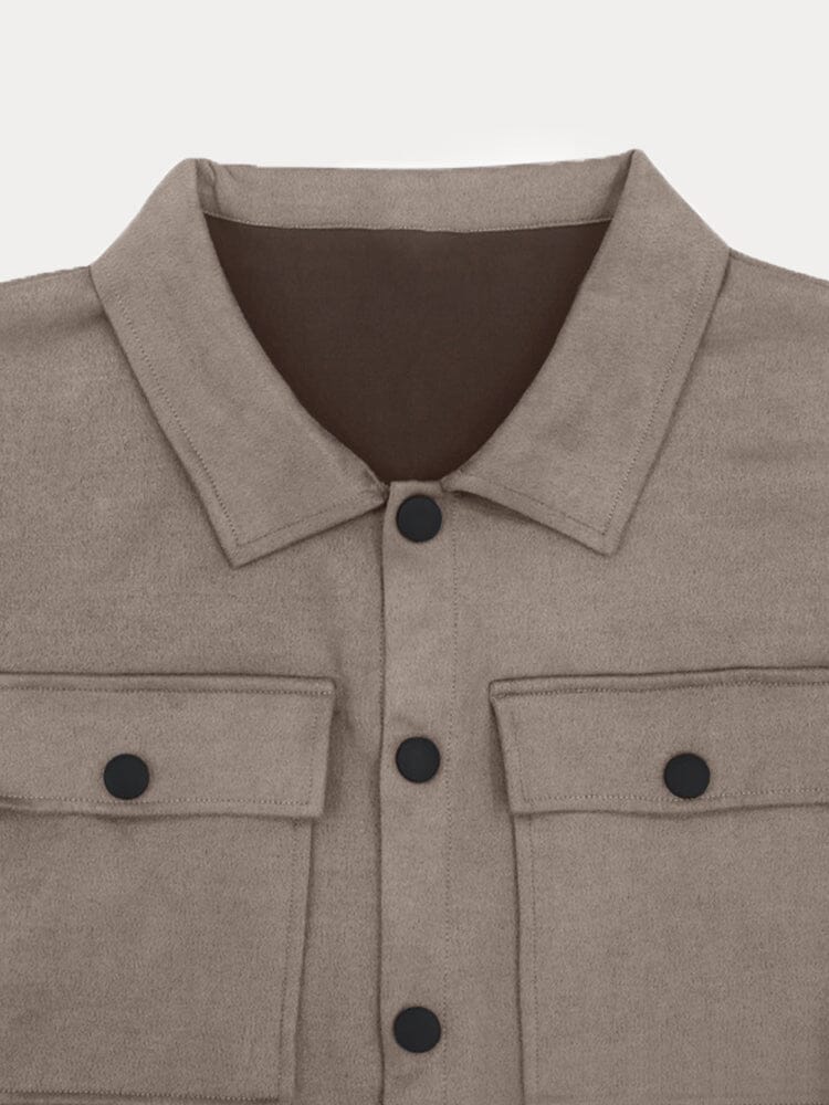 Lioran - Herren Ensemble Zwei Teile Casual Chic: Frühlingsjacke mit langen Ärmeln und Knöpfen sowie lange Hose