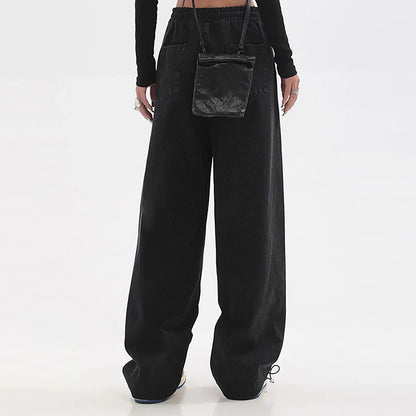 Lässige Colorblock Jogginghose mit Seitenstreifen für Damen – Weite Streetwear Hose