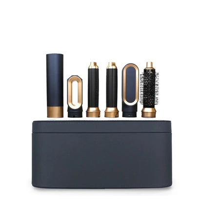 Multifunktionaler 5-in-1 Glow Haistyler mit leistungsstarker 1000W-Ionen-Technologie, einschließlich Haartrockner, Glätteisen