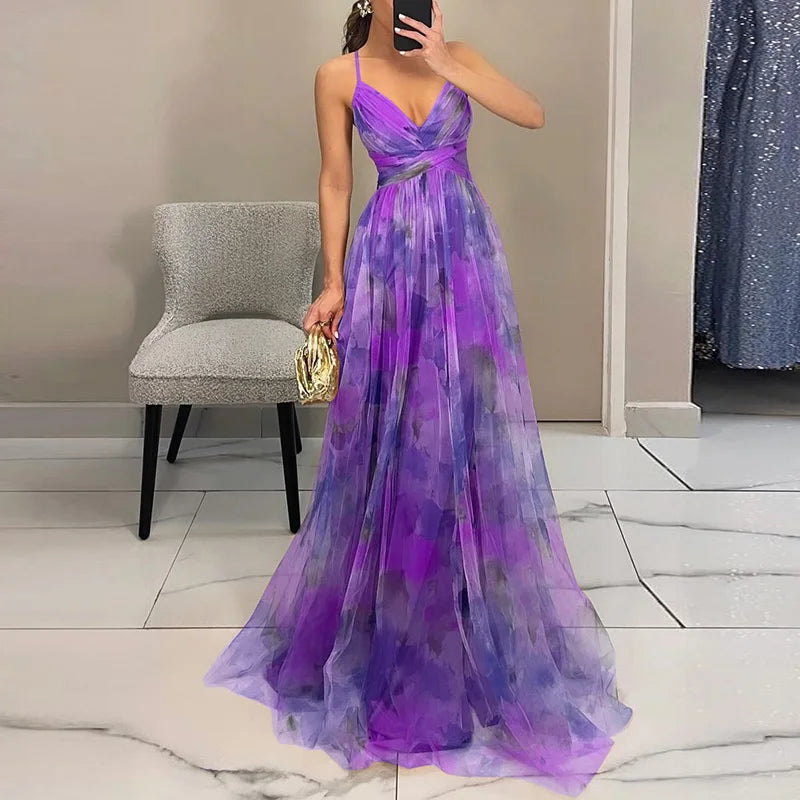 Liliane - Maxikleid mit Blumenmuster