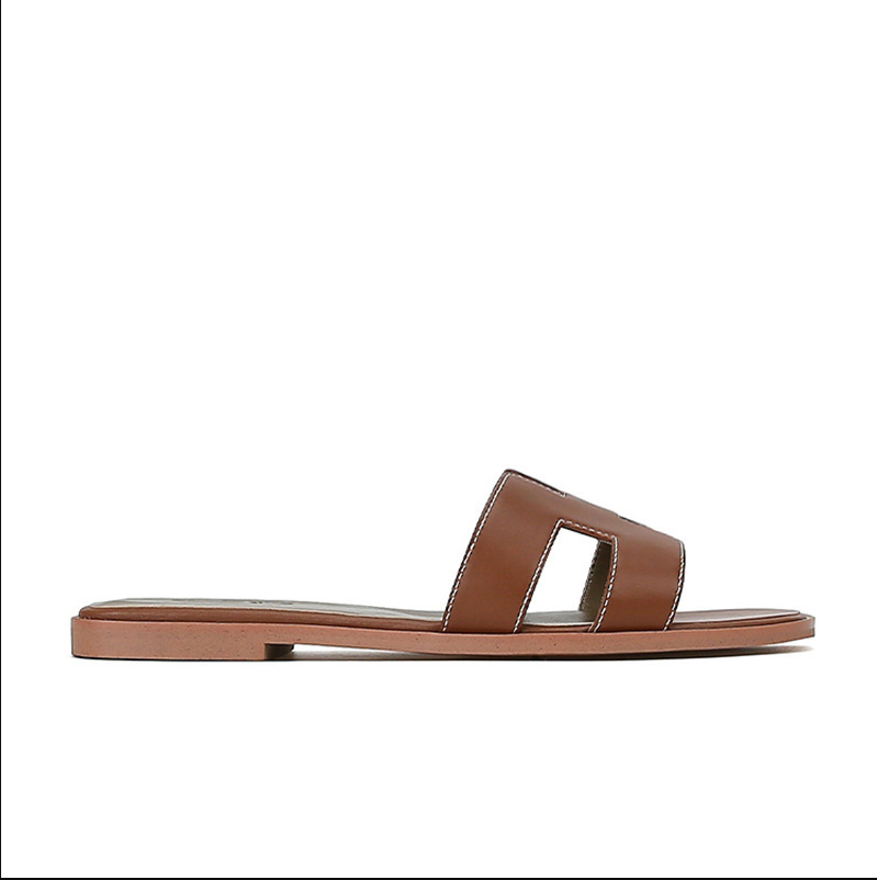 Elegante Slide-Sandalen für Damen mit Cut-Out Design – Flache Sommer Pantoletten