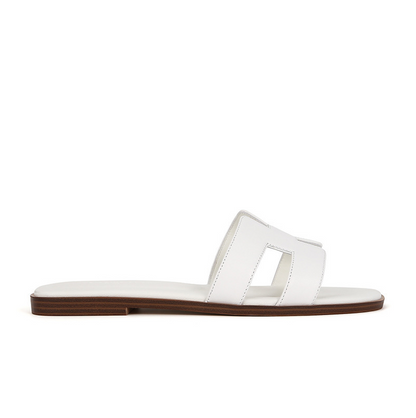 Elegante Slide-Sandalen für Damen mit Cut-Out Design – Flache Sommer Pantoletten