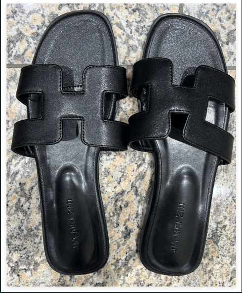 Elegante Slide-Sandalen für Damen mit Cut-Out Design – Flache Sommer Pantoletten