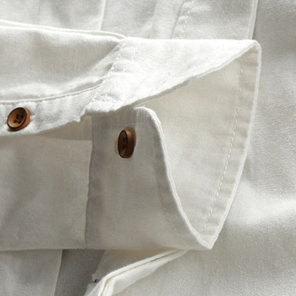 Moderner Stil für Herren Hemd mit Stehkragen und Eleganten Knopfdetails für Alltag und Freizeit