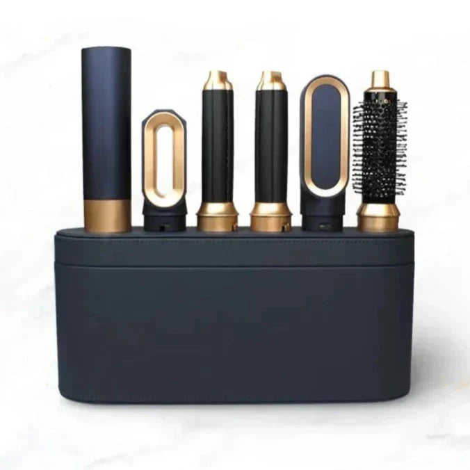 Multifunktionaler 5-in-1 Glow Haistyler mit leistungsstarker 1000W-Ionen-Technologie, einschließlich Haartrockner, Glätteisen
