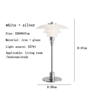 Vintage Tischlampe mit Pilzschirm – Elegante Retro Designleuchte für Wohnzimmer & Schlafzimmer
