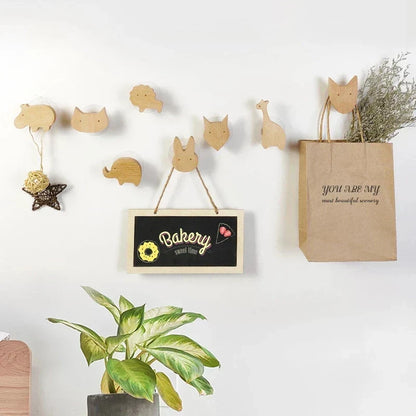 BoisMalin - Verspielte Wandhaken aus Holz mit Tiermotiven