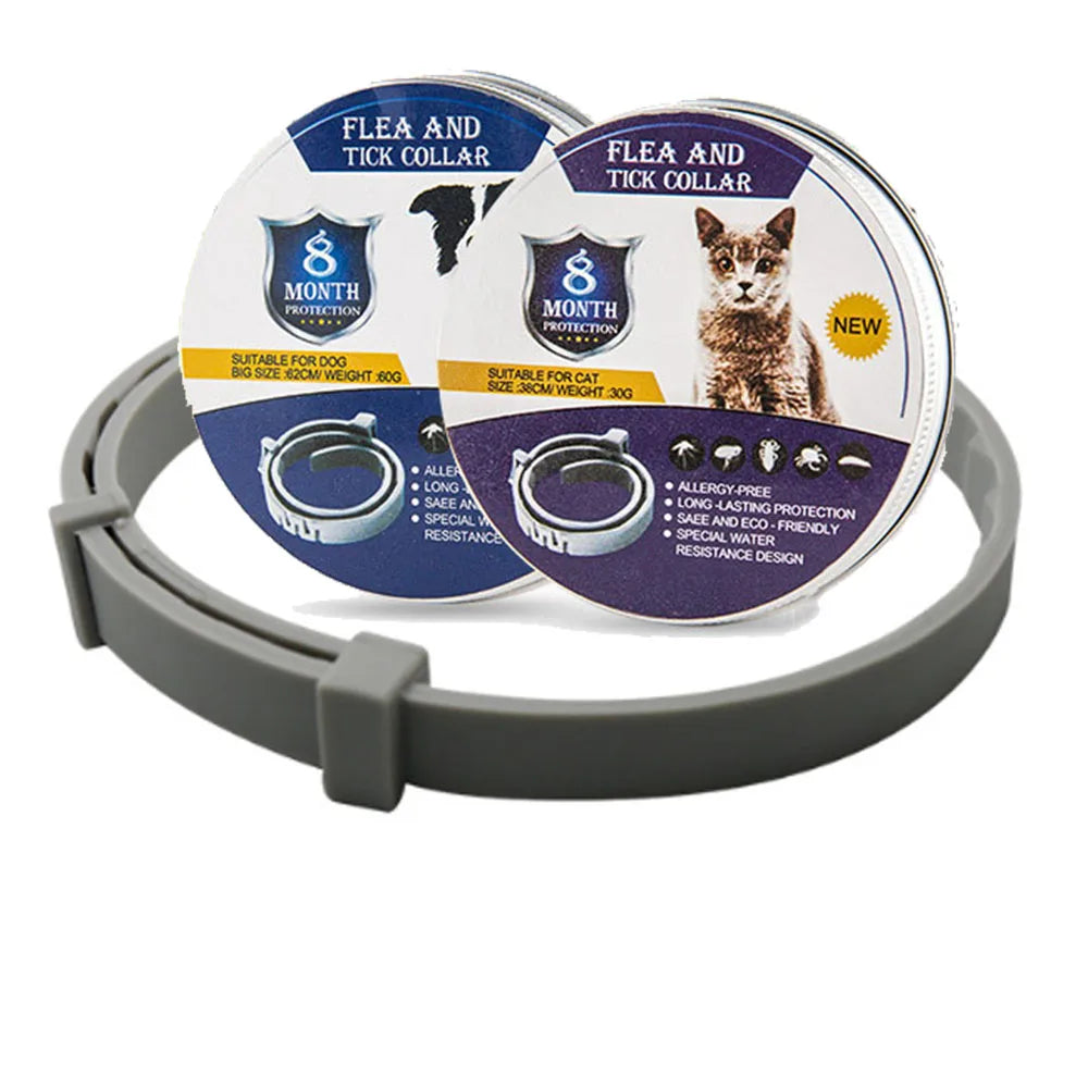 Fidélia - Floh- und Zeckenhalsband für Hunde und Katzen | 8 Monate Schutz
