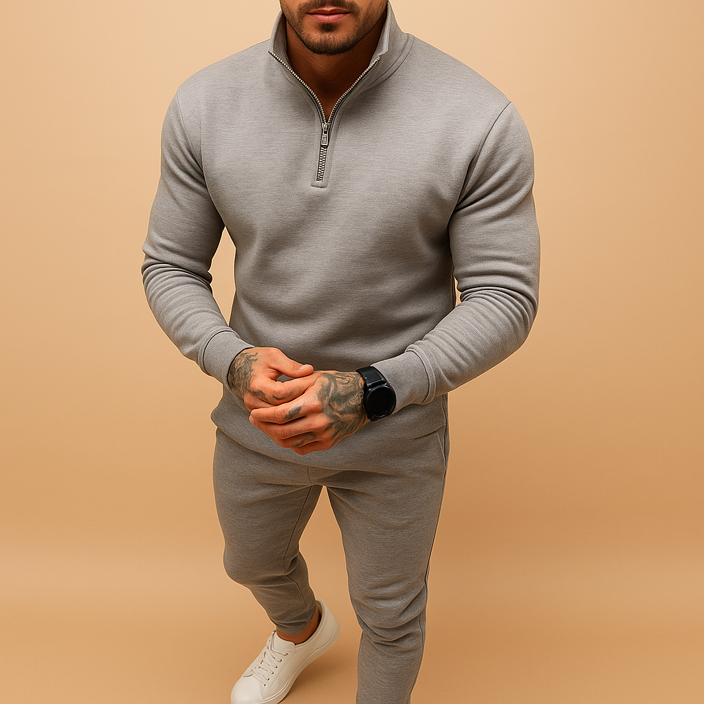 Élian - Moderne und luxuriöse Herren-Sportbekleidung im Casual Chic-Stil mit Reißverschlusskragen und bequemen Stoff