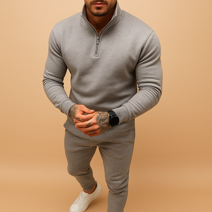 Élian - Moderne und luxuriöse Herren-Sportbekleidung im Casual Chic-Stil mit Reißverschlusskragen und bequemen Stoff