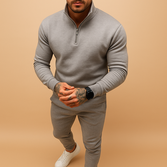 Élian - Moderne und luxuriöse Herren-Sportbekleidung im Casual Chic-Stil mit Reißverschlusskragen und bequemen Stoff