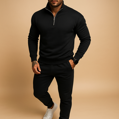 Élian - Moderne und luxuriöse Herren-Sportbekleidung im Casual Chic-Stil mit Reißverschlusskragen und bequemen Stoff
