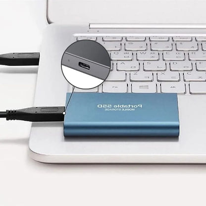 Ultraflache Externe SSD mit USB-C – Schneller Tragbarer Speicher für Laptop, PC & Smartphone