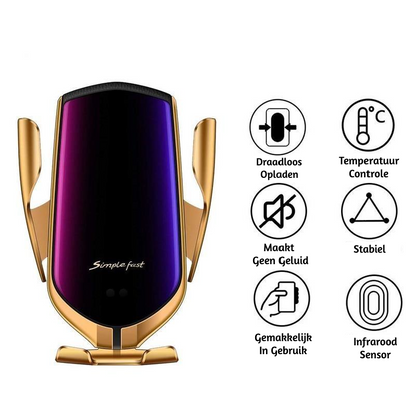 Gripora - PREMIUM - Automatischer Handyhalter | Kabelloses Ladegerät
