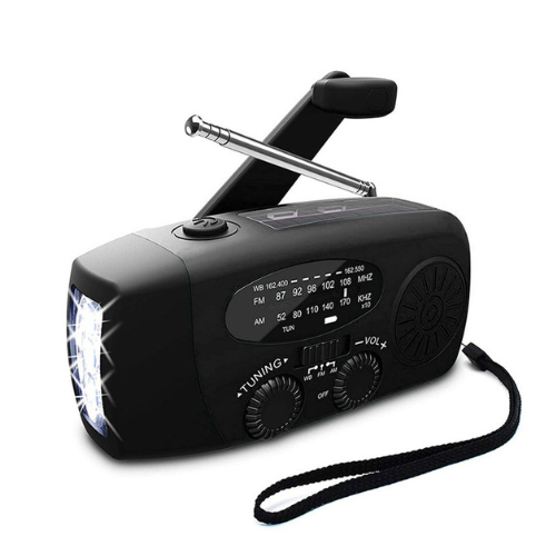 Vivacis - Notfallradio mit Selbstversorgung – Kurbel, Solar, Taschenlampe & Powerbank – FM/AM Radio, Unentbehrlich für Katastrophen und Notfälle