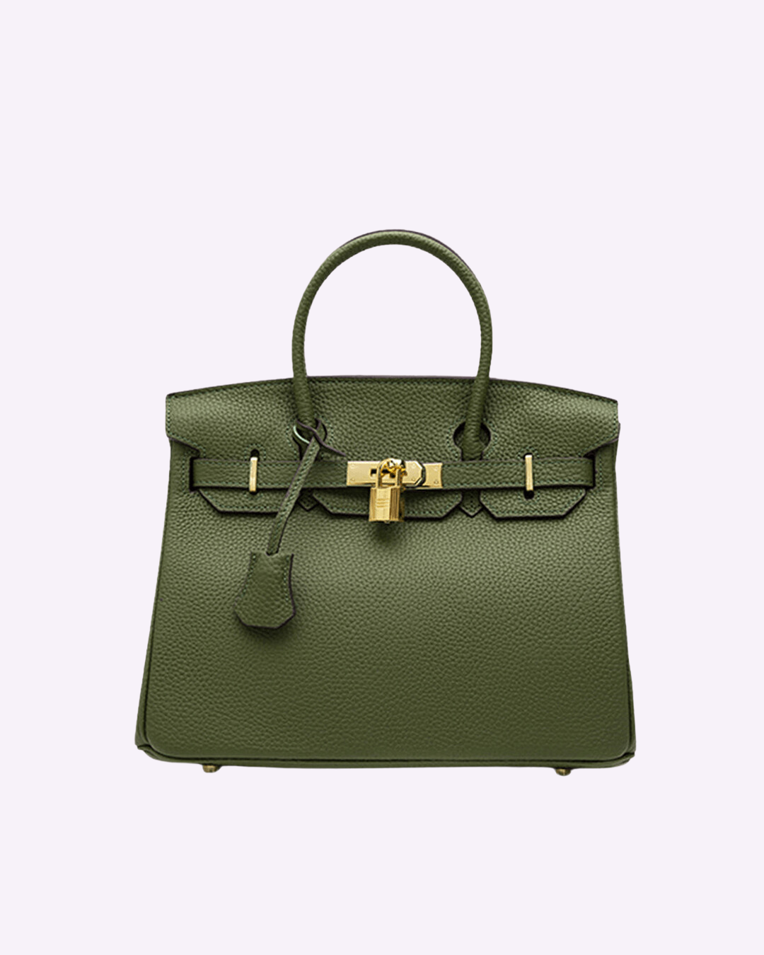 Salomé - Mirabella – Subtiler Luxus-Handtasche aus veganem Leder mit goldenen Details, einfarbig