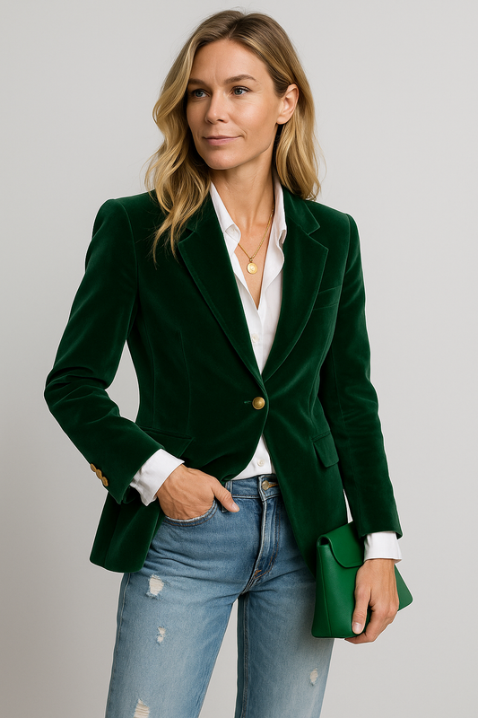 Manon - Eleganter Blazer aus hochwertigem Samt