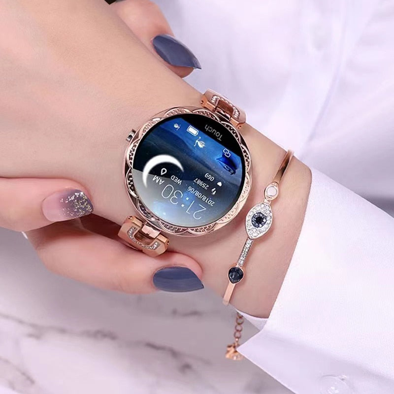 BellePulse - Wasserdichte Fitness-Smartwatch für Frauen Pulsewatch