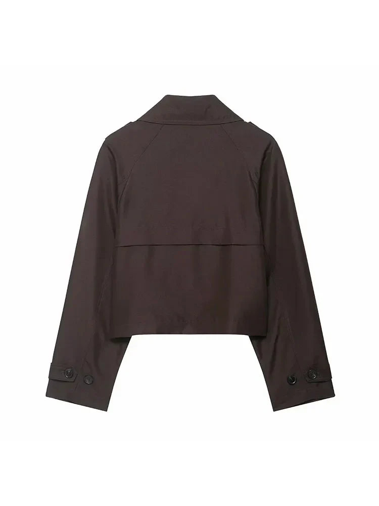 Adélie - Eleganter Trenchcoat für Damen | Doppelreiher und Praktische Taschen