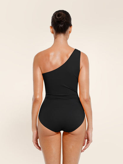Asymmetrischer Badeanzug mit Cut-Out – Figurformend & Eleganter One-Shoulder Look für Damen