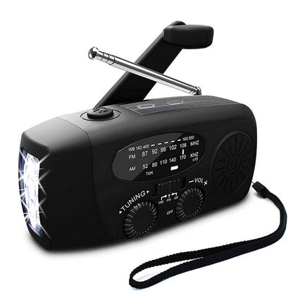 Vivacis - Notfallradio mit Selbstversorgung – Kurbel, Solar, Taschenlampe & Powerbank – FM/AM Radio, Unentbehrlich für Katastrophen und Notfälle