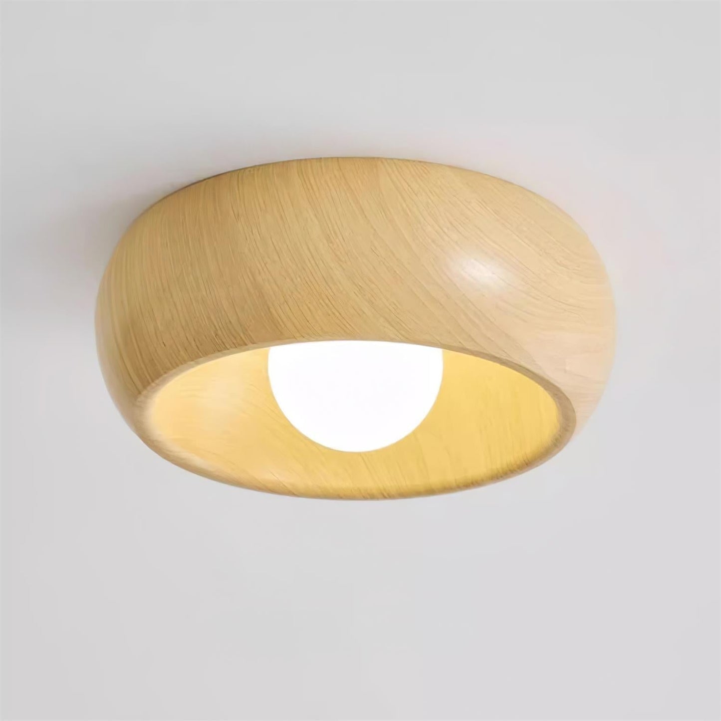 LigneNature - Minimalistische Moderne Deckenlampe Holz-Effekt
