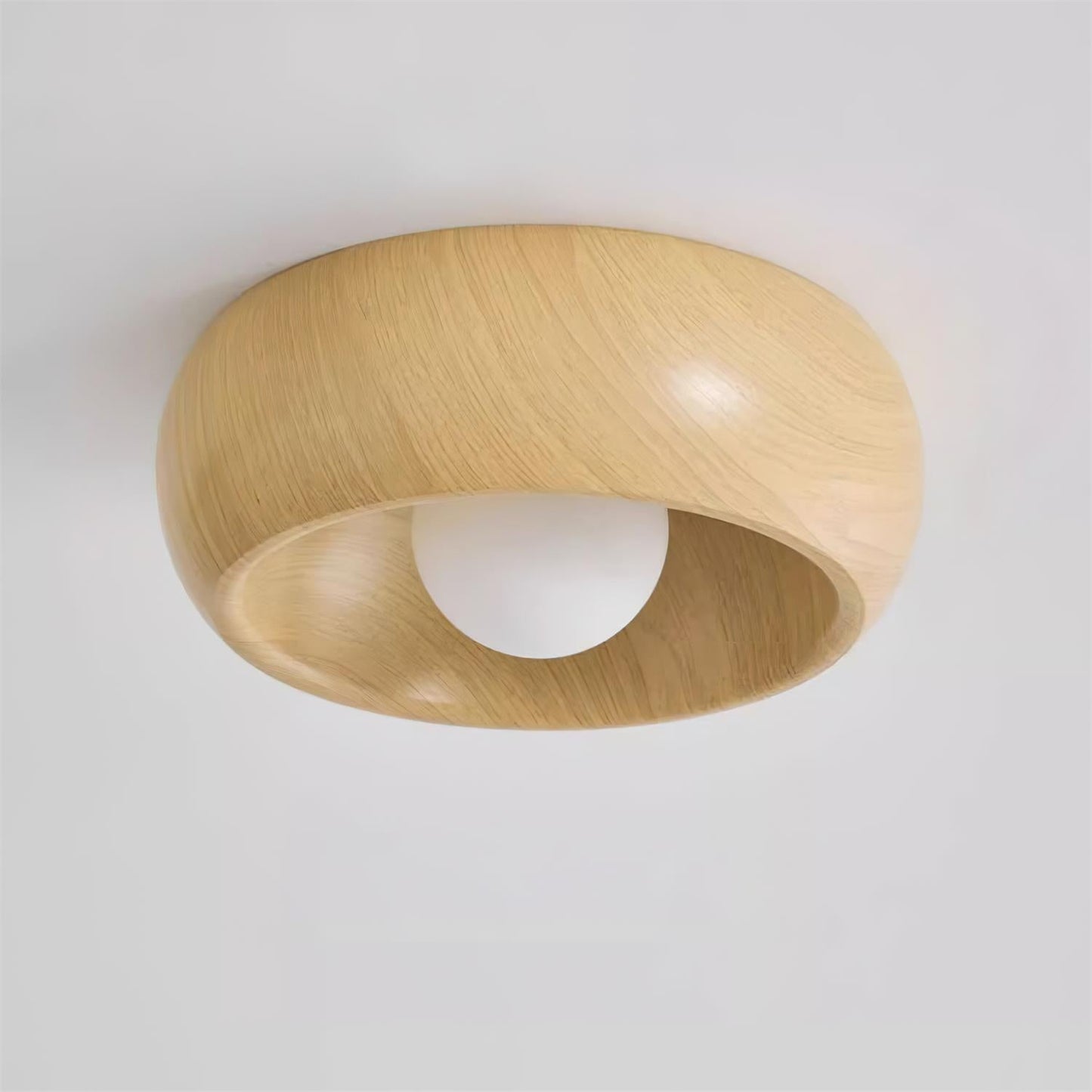 LigneNature - Minimalistische Moderne Deckenlampe Holz-Effekt