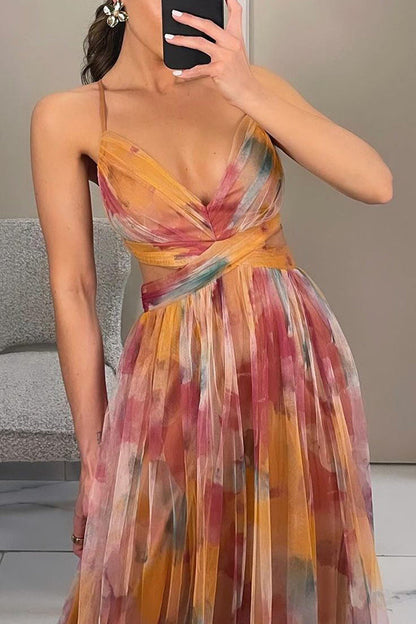Liliane - Maxikleid mit Blumenmuster