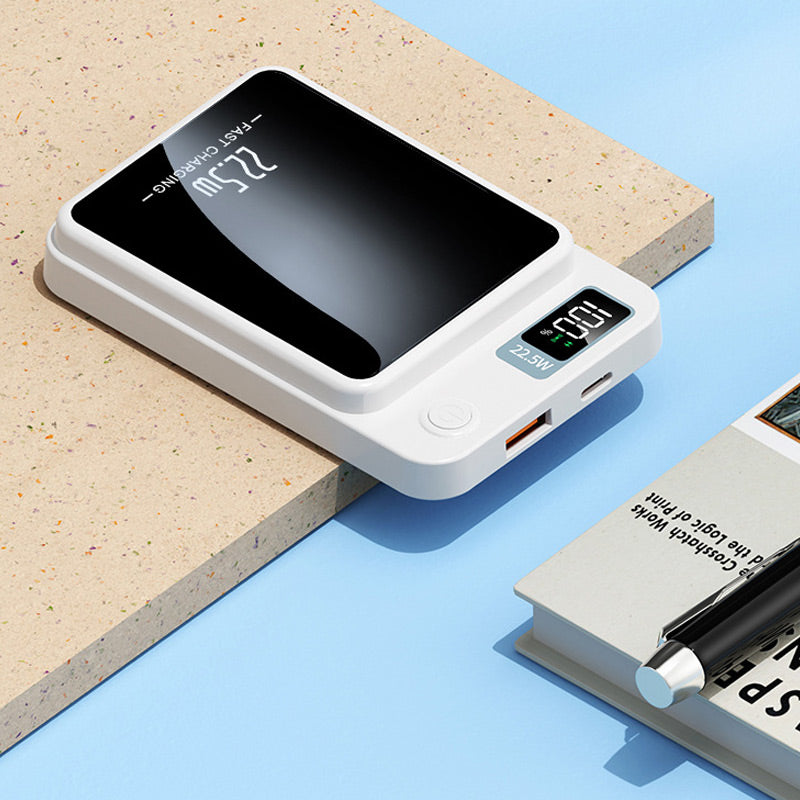 Magnetische Powerbank 10000mAh mit Display & 22,5W Schnellladung – Kabelloses Ladegerät für iPhone