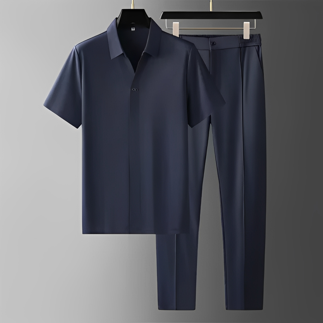 Éloi - Elegantes und Leichtes Herrenensemble für Frühling und Sommer, Polo und Hose