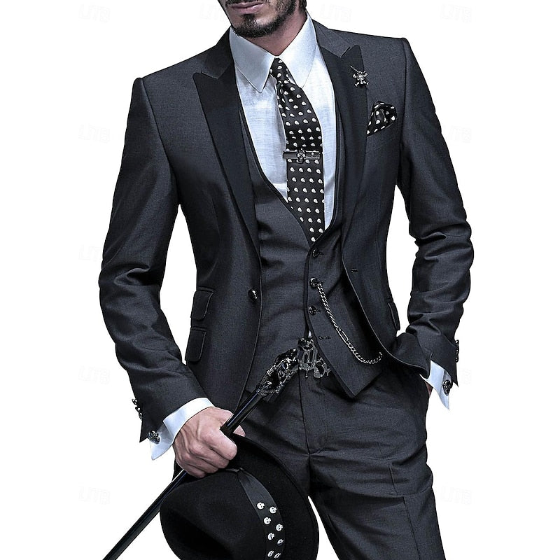 Henri - Eleganter Dreiteiler mit Weste, Blazer und Hose für Herren