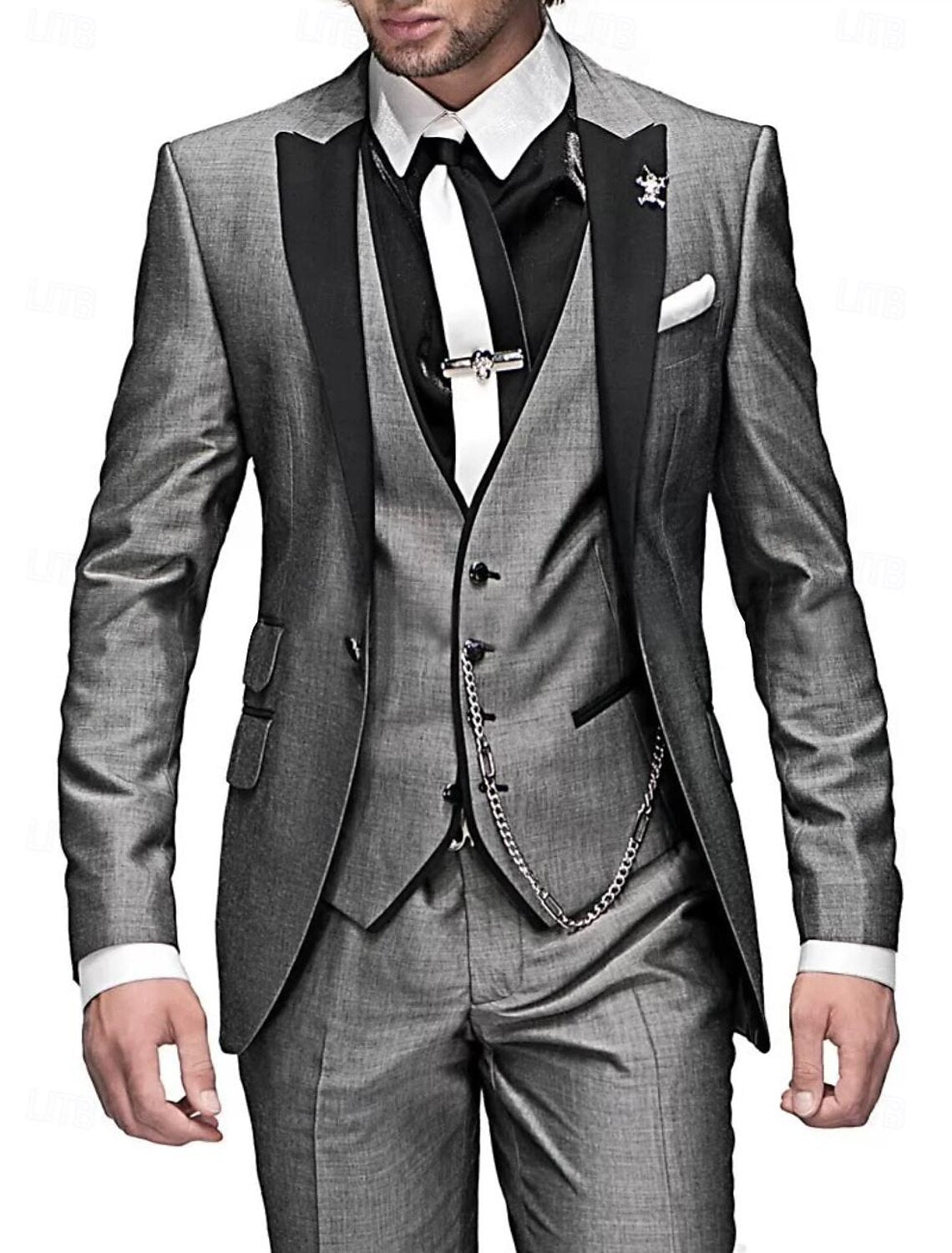 Henri - Eleganter Dreiteiler mit Weste, Blazer und Hose für Herren