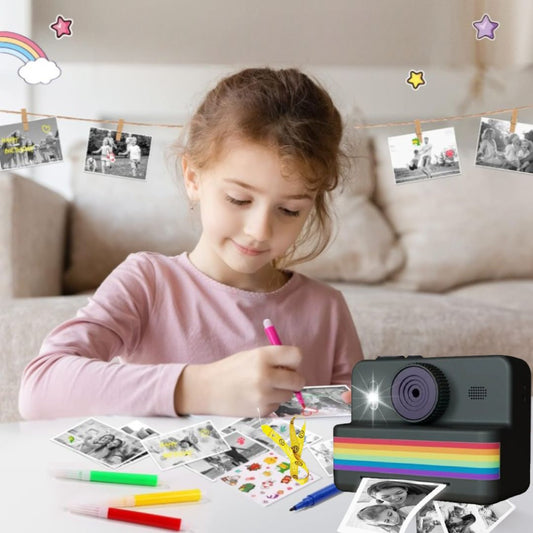 Photivie - Sofortbildkamera für Kinder + 3 Foto-Rollen