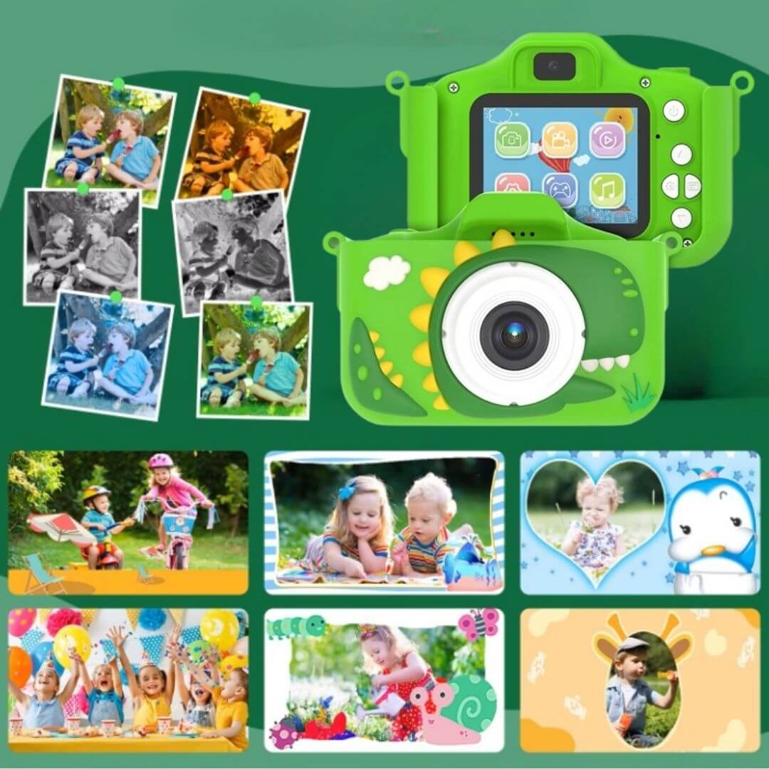 Clicivie - Digitalkamera für Kinder in Form eines niedlichen Dinosauriers