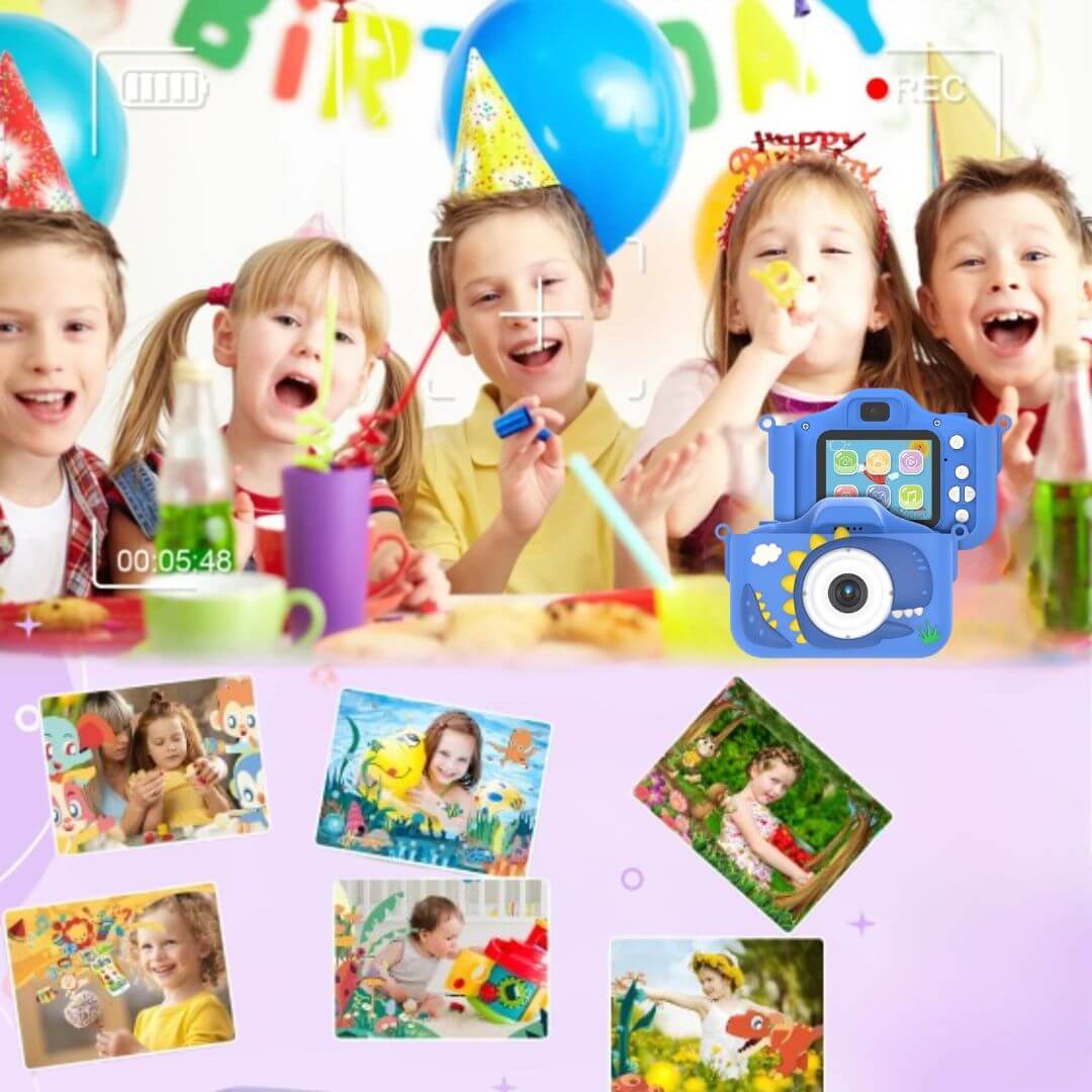 Clicivie - Digitalkamera für Kinder in Form eines niedlichen Dinosauriers