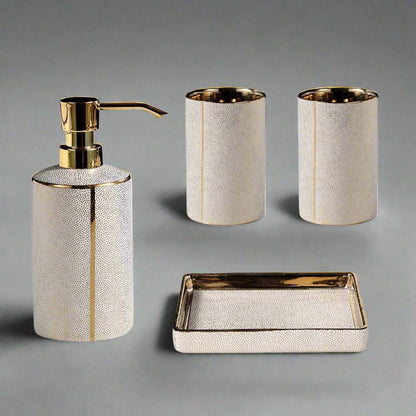 Céravie - Luxuriöses Keramik-Badezimmer-Set – 4 Teile