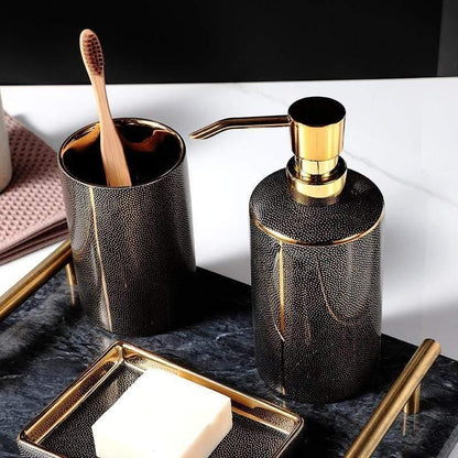 Céravie - Luxuriöses Keramik-Badezimmer-Set – 4 Teile