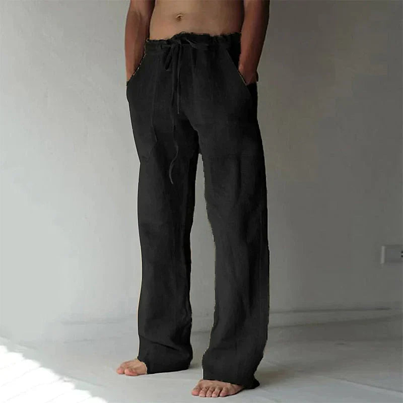 René - Weite Leinenhose für Herren