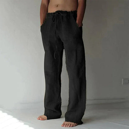René - Weite Leinenhose für Herren