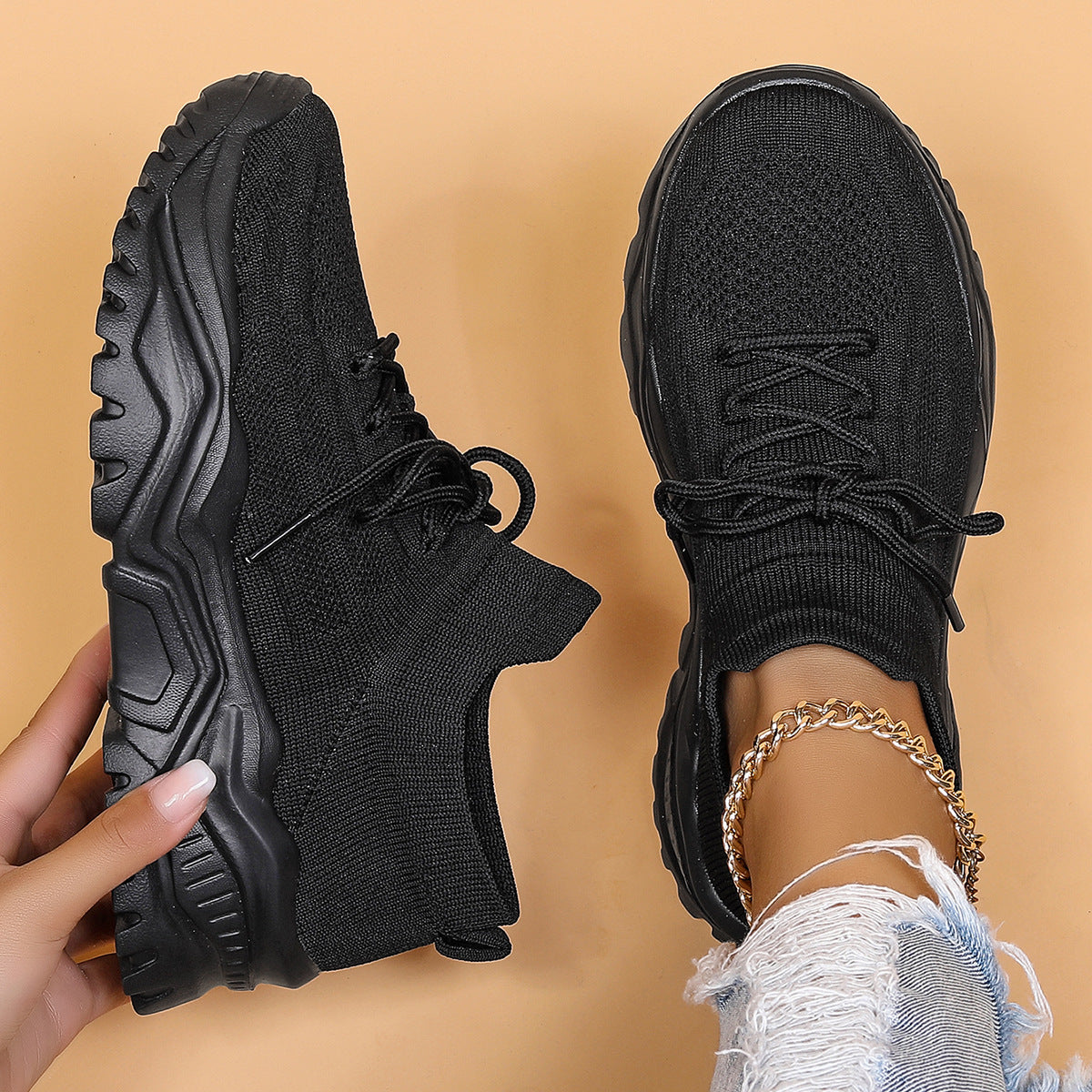 Céliane - Atmungsaktive Orthopädische Sneaker mit Weißer Sohle für Optimalen Komfort bei Langen Spaziergängen und Stadttrips