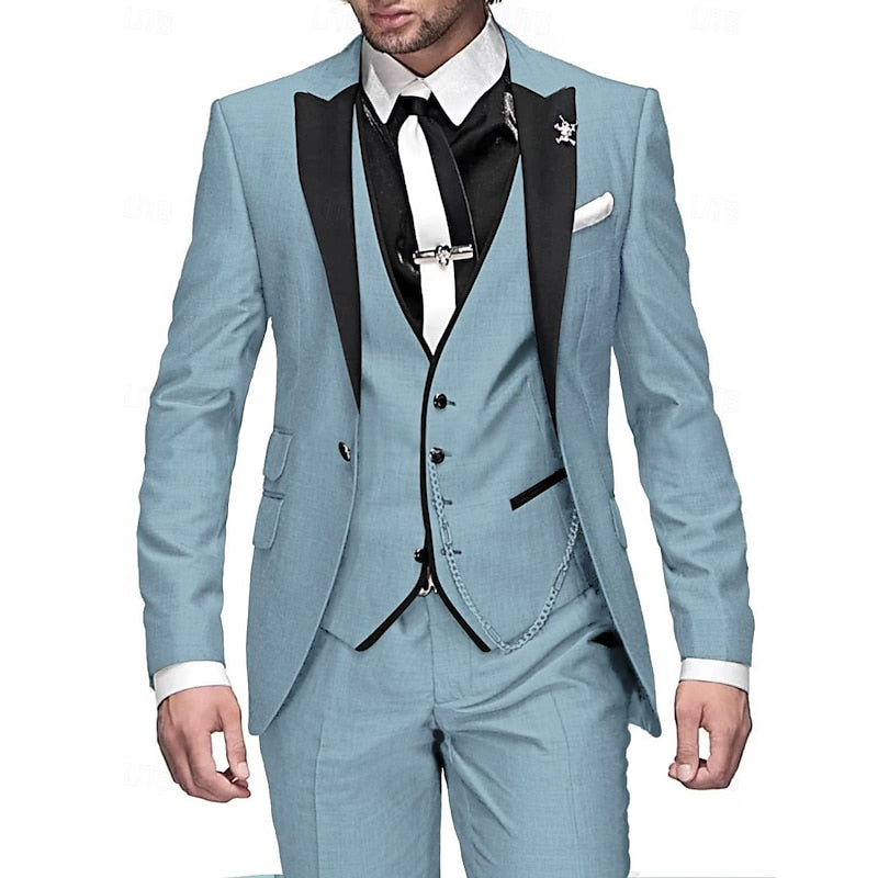 Henri - Eleganter Dreiteiler mit Weste, Blazer und Hose für Herren