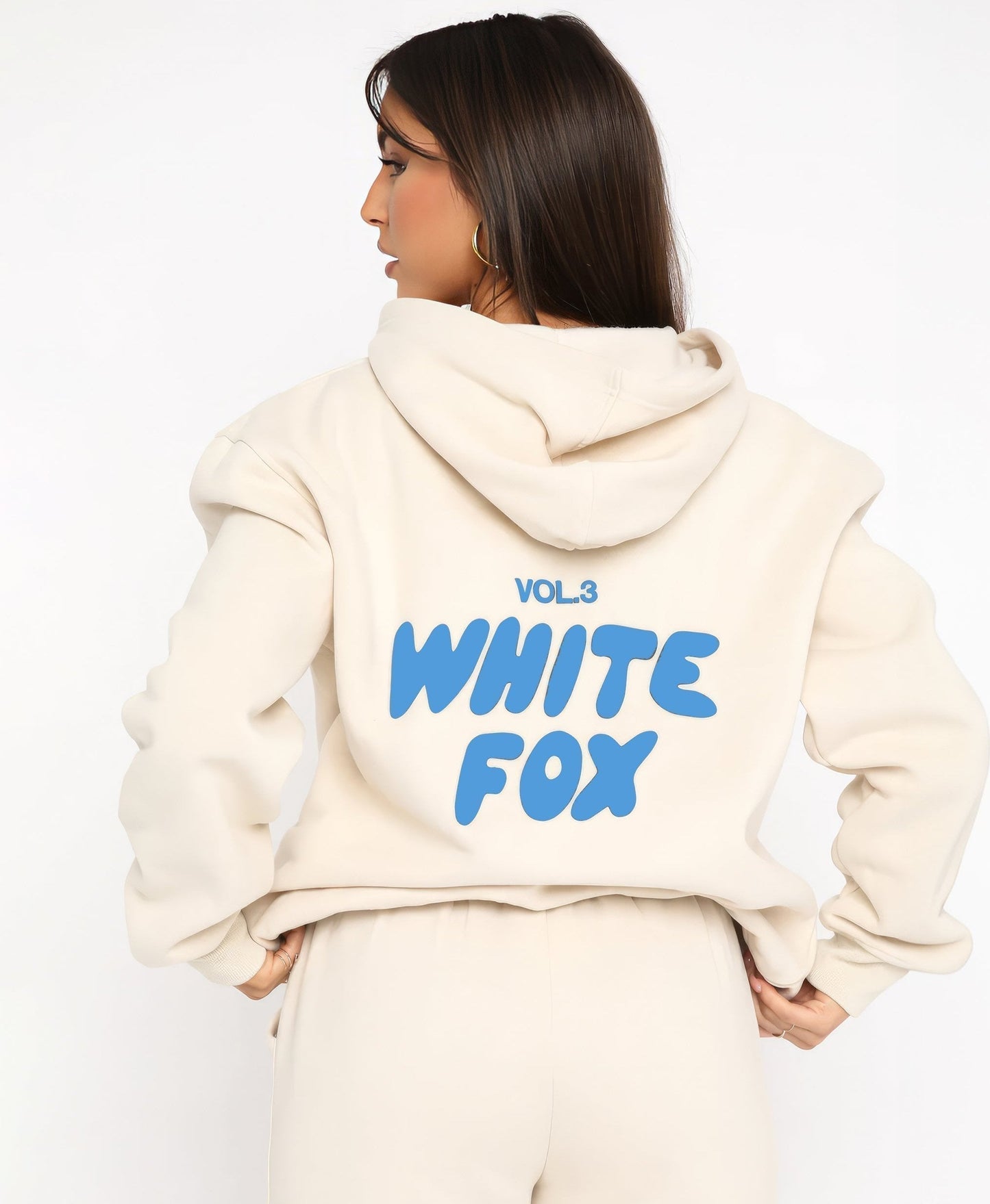 Oréline - Elegantes Zweiteiliges Set: Hoodie und Hochtaillierte Jogginghose in Sanften Farben