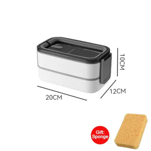Auslaufsichere Lunchbox mit Edelstahl-Einsatz – Bento Brotdose für Büro, Schule & unterwegs