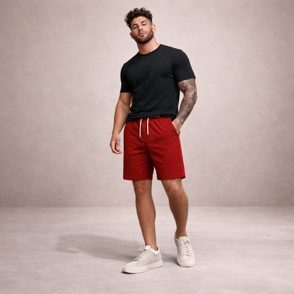 Lässige Sommer Shorts für Herren mit Tunnelzug – Leichte Freizeitshorts atmungsaktiv & bequem