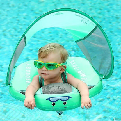 Aquivie - Schwimmarmband für Kinder BabySwim mit Sicherheitskappe zum sicheren Schwimmen auf dem Wasser – Sommer