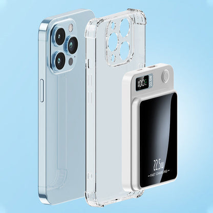 Magnetische Powerbank mit 22,5W Schnellladung – Kabelloser 10.000mAh Akku mit LED-Display für iPhone & Android