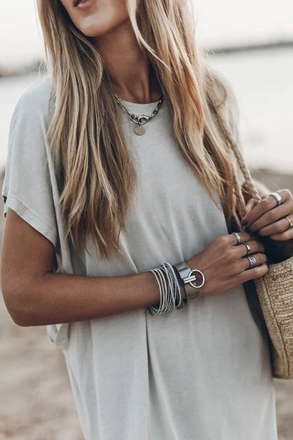 Émilie - Oversize Maxikleid T-Shirt Unverzichtbar, Bequem und Stylisch für Frauen