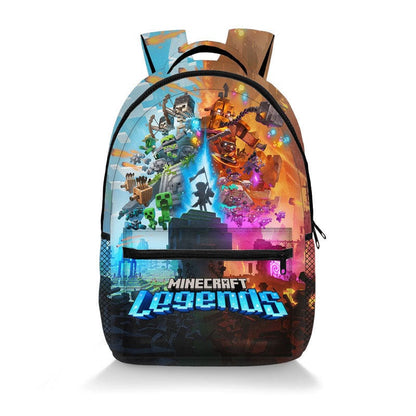 Minecraft Rucksack für Kinder – Cooler Schulrucksack mit 3D Pixel Design & viel Stauraum
