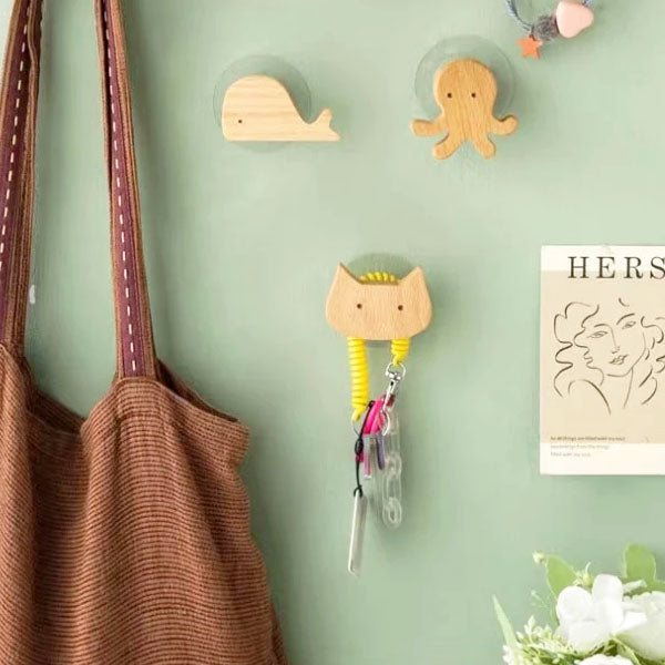 BoisMalin - Verspielte Wandhaken aus Holz mit Tiermotiven